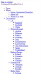 Mobile Screenshot of continentalbreakfasttravel.com