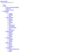 Tablet Screenshot of continentalbreakfasttravel.com